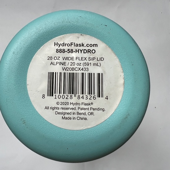 Hydro flask 20 oz Wide Flex Sip Lid Alpine Green Dated 2020 - Picture 6 of 10